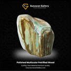 Mint & Brown Petrified Wood Sculpture