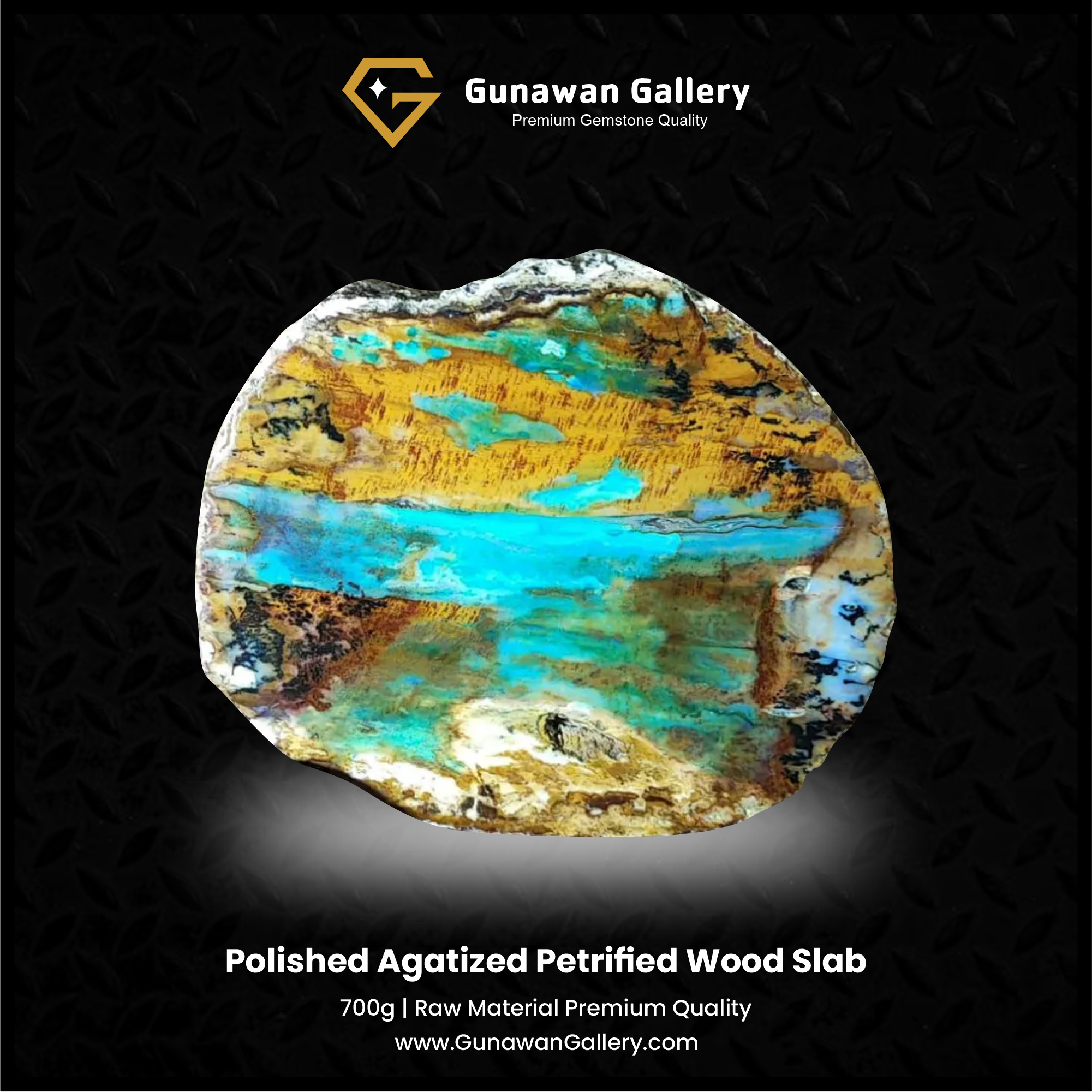 Agatized Petrified Wood Slab