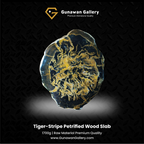 Tiger-Stripe Petrified Wood Slab
