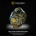 Tiger-Stripe Petrified Wood Slab