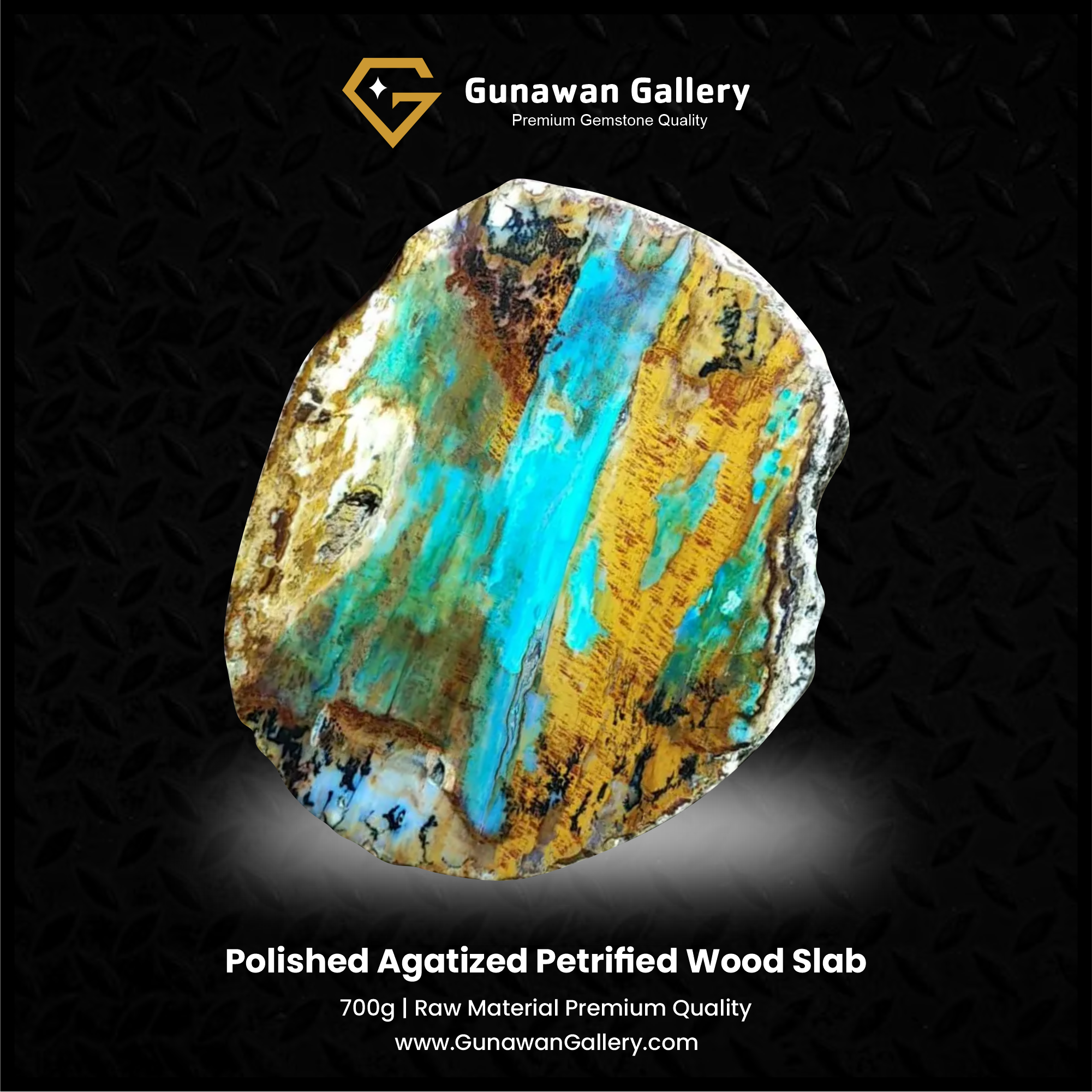 Agatized Petrified Wood Slab