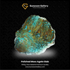 Polished Moss Agate Slab