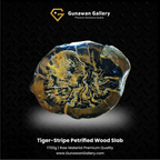 Tiger-Stripe Petrified Wood Slab