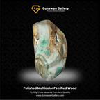 Mint & Brown Petrified Wood Sculpture